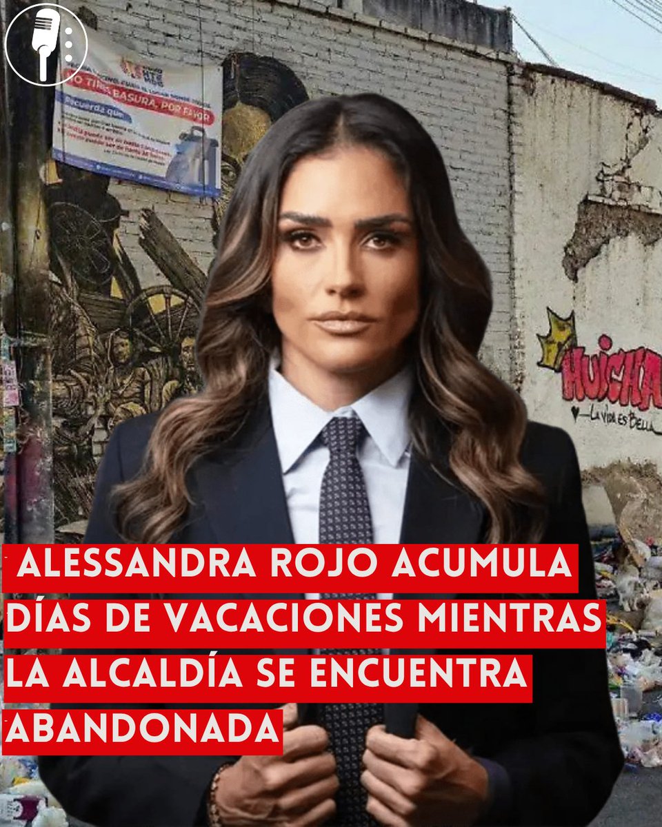YosoyPedrero's tweet photo. 🚨 OJO: ¡ALCALDÍA ABANDONADA! ALESSANDRA ROJO ACUMULA DÍAS DE VACACIONES MIENTRAS CRECEN LAS CRÍTICAS A SU GESTIÓN

La alcaldesa de Cuauhtémoc, Alessandra Rojo de la Vega, ha sido objeto de críticas en redes sociales luego de difundirse que se encuentra de vacaciones junto a su familia, mientras enfrenta cuestionamientos por su administración.

Las críticas se centran en que, previamente, la alcaldía destinó más de un millón de pesos a actividades relacionadas con el Mundial y alrededor de 9 millones de pesos a la instalación de tótems informativos, un proyecto que también generó controversia entre sus opositores. Además, usuarios han recordado sus recientes viajes al extranjero, entre ellos a España y Nueva York.

Las publicaciones en redes sociales cuestionan que, mientras persisten diversos problemas en la demarcación, la alcaldesa se encuentre fuera de sus funciones públicas. Hasta el momento, Rojo de la Vega no ha emitido un posicionamiento sobre las críticas relacionadas con sus vacaciones.

El tema ha reavivado el debate sobre las prioridades del gobierno de la alcaldía y el uso de recursos públicos, aunque las autoridades no han informado que exista alguna irregularidad administrativa relacionada con esos gastos.