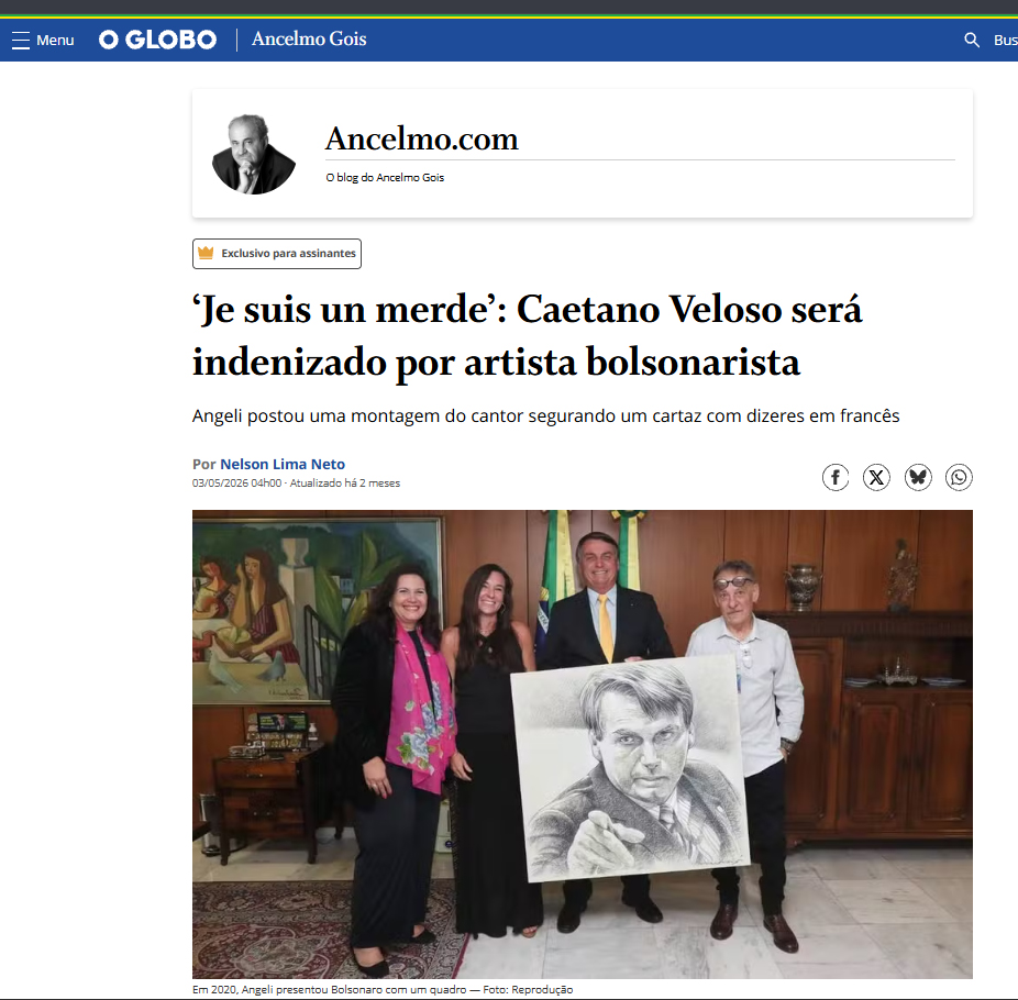 marcoangeli's tweet photo. Para os que acham que é mole ser artista plástico conservador neste país.
Sem comentários.
De qualquer forma, meus agradecimentos aos meus advogados e amigos, Dr. Paulo Papini e Dr. Wesley Santos, pela defesa impecável. https://t.co/xSP4fhyFcx