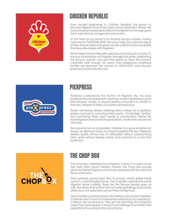 IAtalkspace's tweet photo. The shutdown of Nigerian food delivery startup GoLemon reminded me to review the financials of Food Concepts, which owns Chicken Republic, the hugely popular Nigerian QSR chain.

Food Concepts' revenue is still growing fast (topping ₦100B for the first time), but the big story is its improving profit margin. After pitiful profits between 2022 and 2024, it swung to 7% last year.