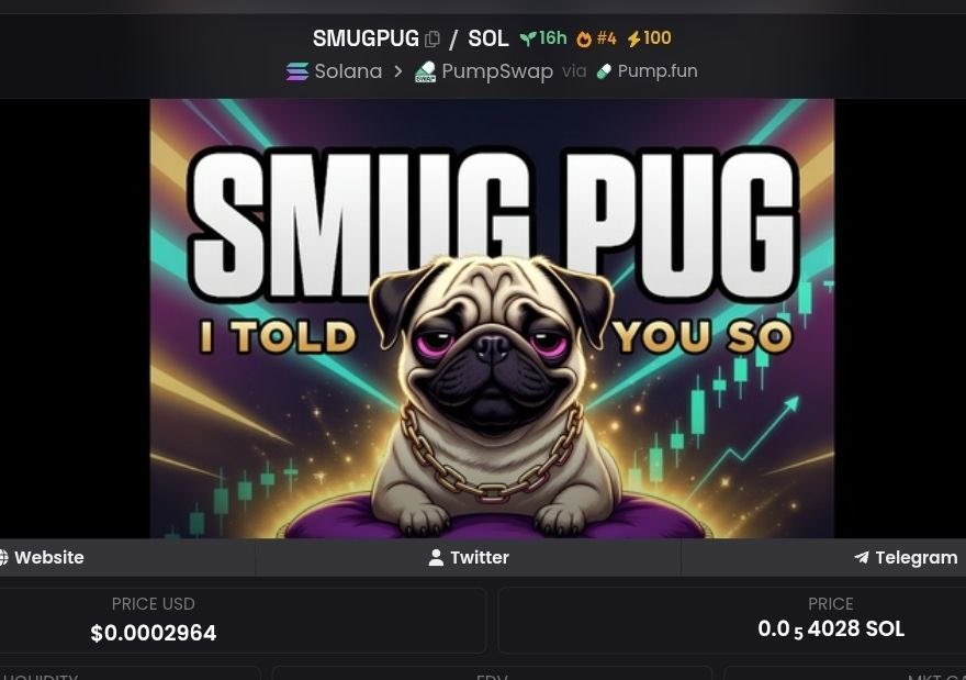 SMUG PUG tweet media