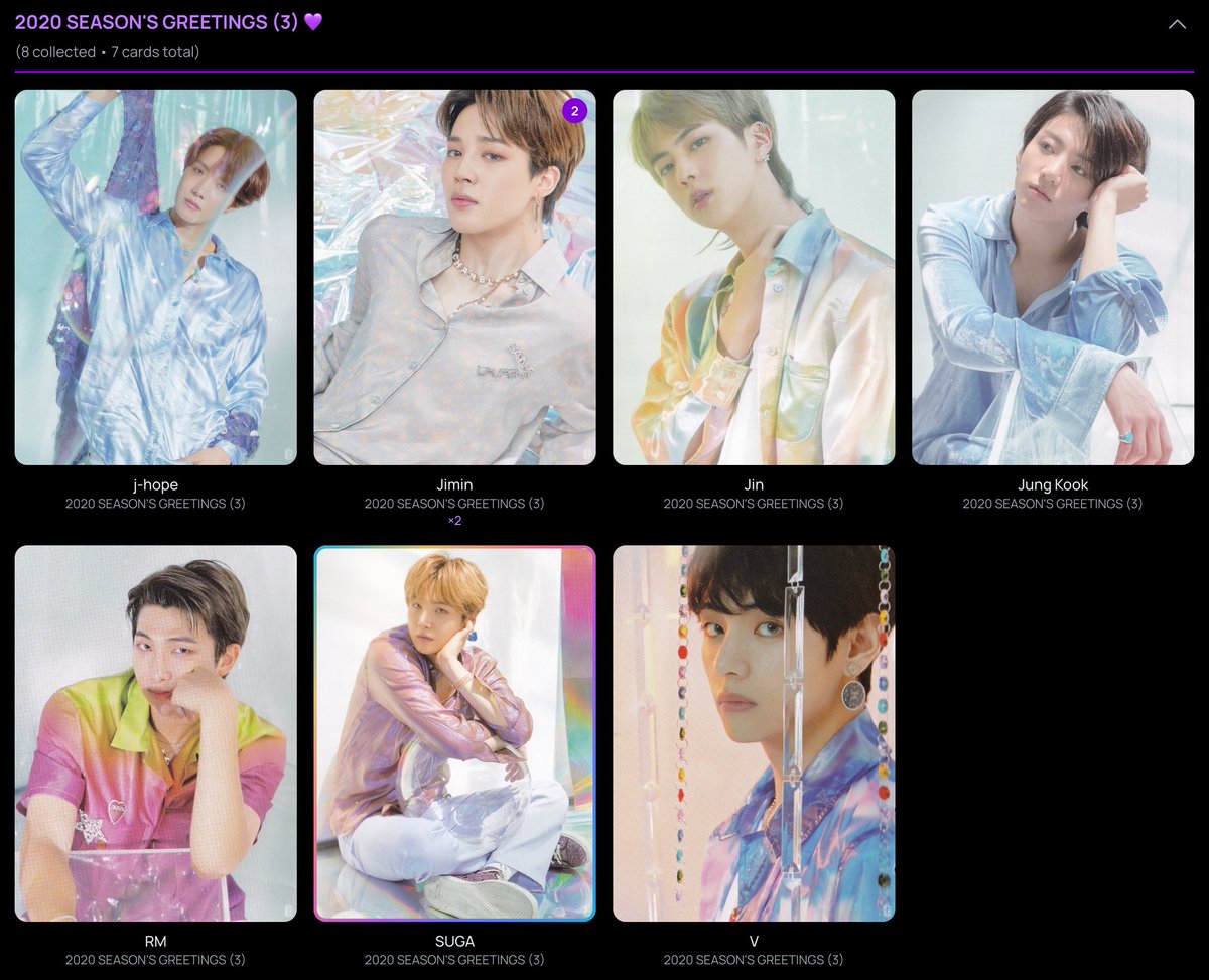 inthyoongiverse's tweet photo. 2️⃣8️⃣1️⃣ BTS - 2020 SEASON'S GREETINGS (3) #bcdapp #bcdcollection https://t.co/Ds0XICLcbM