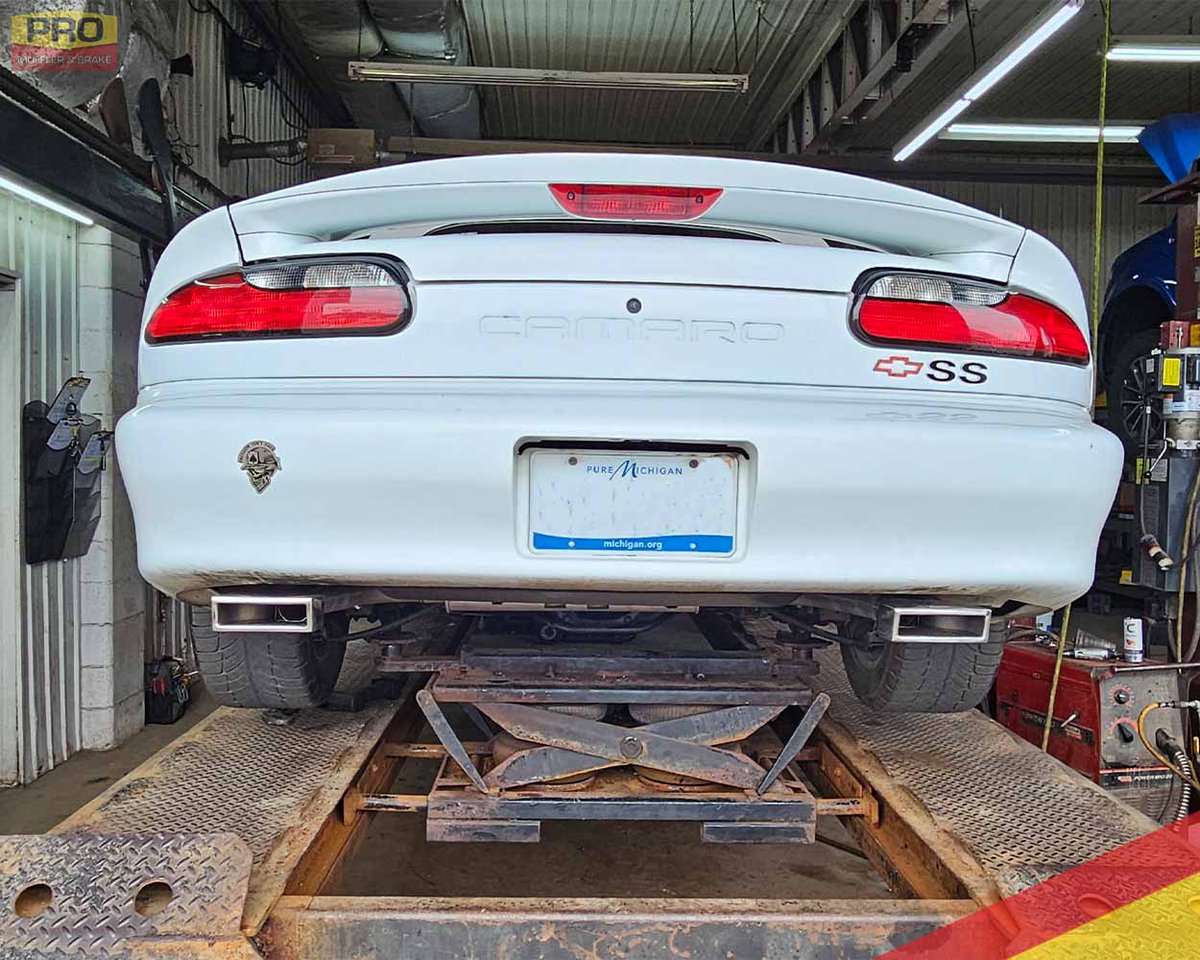 ProMufflerBrake's tweet photo. '96 Camaro Z28 Convertible 5.7L V8
Where did the last 30 years go?
Worked with a client to provide some noise reduction in the exhaust but still have a low rumble to it!
#ProMufflerAndBrake #CustomExhaust #exhaust #swmichigan #pipebender #muffler #mufflershop #WeSayYes https://t.co/24xEadHmMq