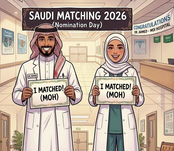 SGMsaad's tweet photo. 🔴 سااااعااات تفصلنا عن إعلان المقبولين نهاااائياً في الـ #matching2026 📢

غداً الخميس 30 يوليو سيتم الإعلان عن المقبولين بكافة التخصصات 👨🏻‍⚕️🎊👩🏻‍⚕️

⚠️ سداد رسوم التدريب "شرط أساسي" للحفاظ على مقعدك التدريبي وآخر موعد لسداد الرسوم يوم 20 أغسطس القادم! 

فالكم القبول 👏🏼 https://t.co/8DddNUuKWl
