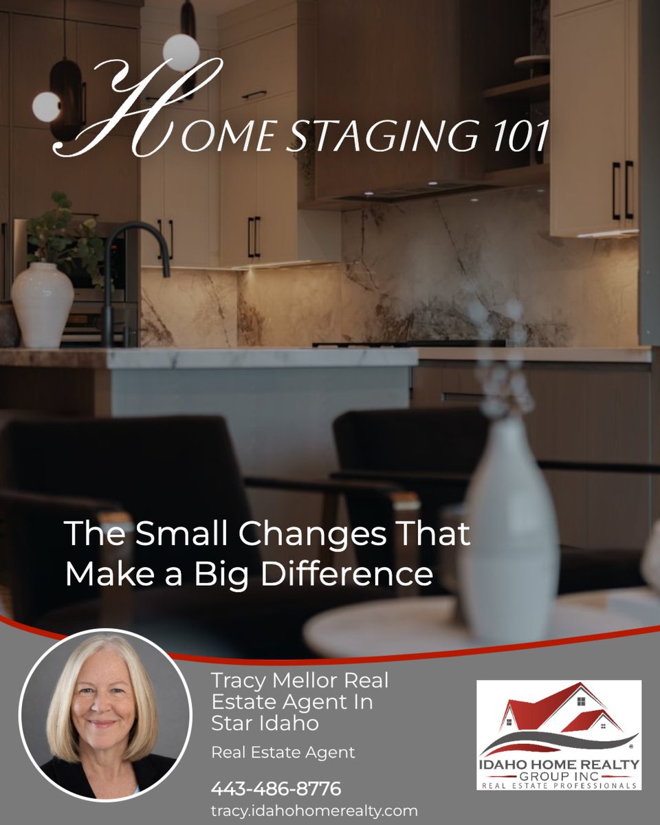 MellorPropsLLC's tweet photo. If you remember one thing today, make it this: don't skip staging. 🏡✨

Staging helps your home stand out, creates a stronger first impression, and can attract more buyer interest.

Pair it with professional photos, and you're giving your home its best chance to shine. 💬 https://t.co/QpBNt249kQ