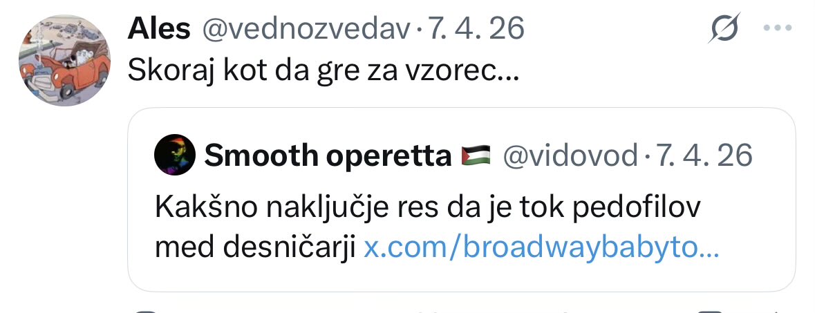 danimodrej's tweet photo. @vednozvedav @tiskraba @BreskvarL Pardon, moram priznati, da sem komentar res preletel. Ampak verjetno tudi vi kdaj posplošujete čeprav je to glupo kakor pravite. https://t.co/h4fypVqLqM
