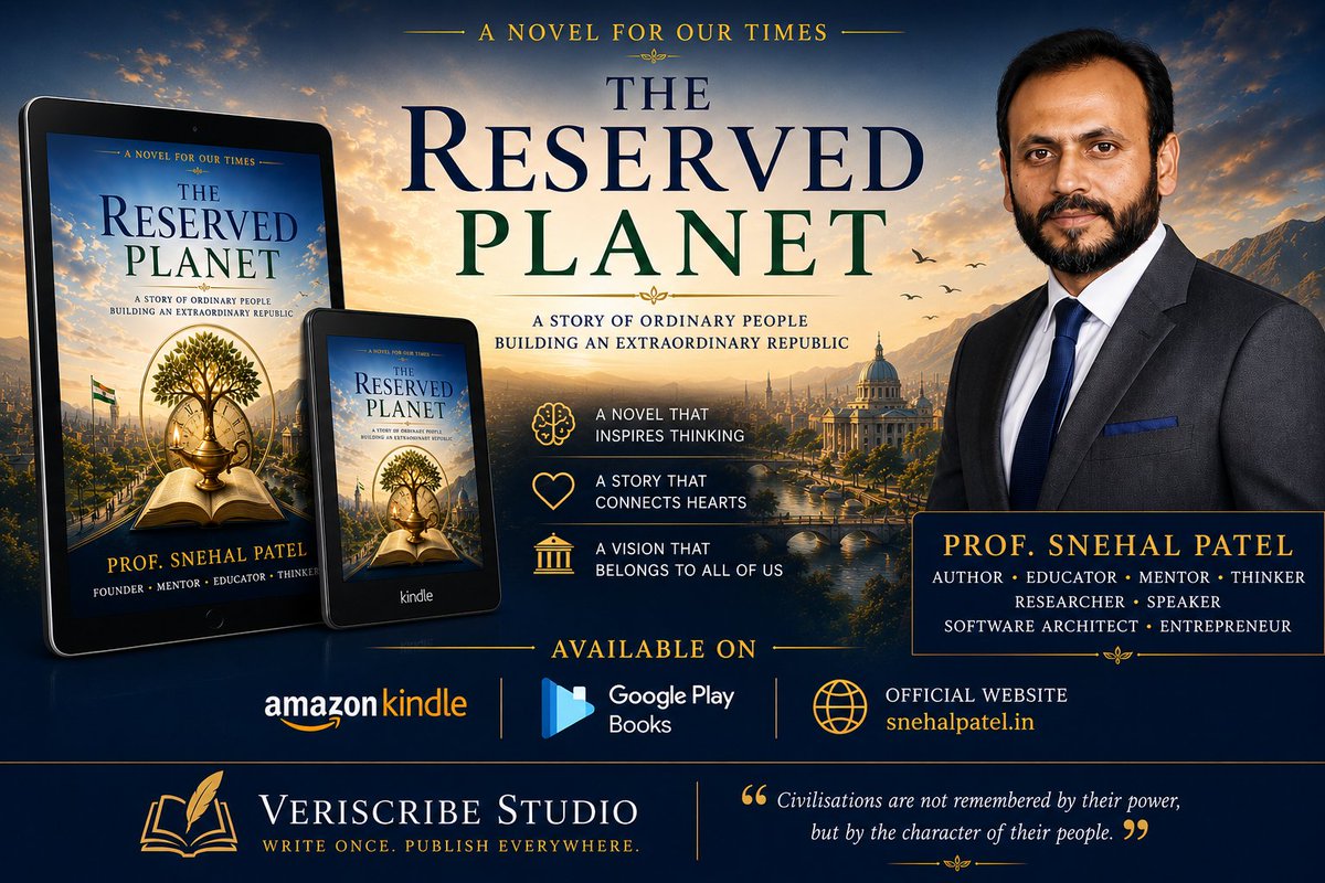 snelpatel's tweet photo. What if humanity had one more chance?
Would we build a better civilization...
...or repeat the same mistakes?
The Reserved Planet is now available on Amazon.

Read now: https://t.co/vMrbrIVjBd
#Kindle #Books #WritingCommunity #Author #Philosophy https://t.co/ftwfU4V353