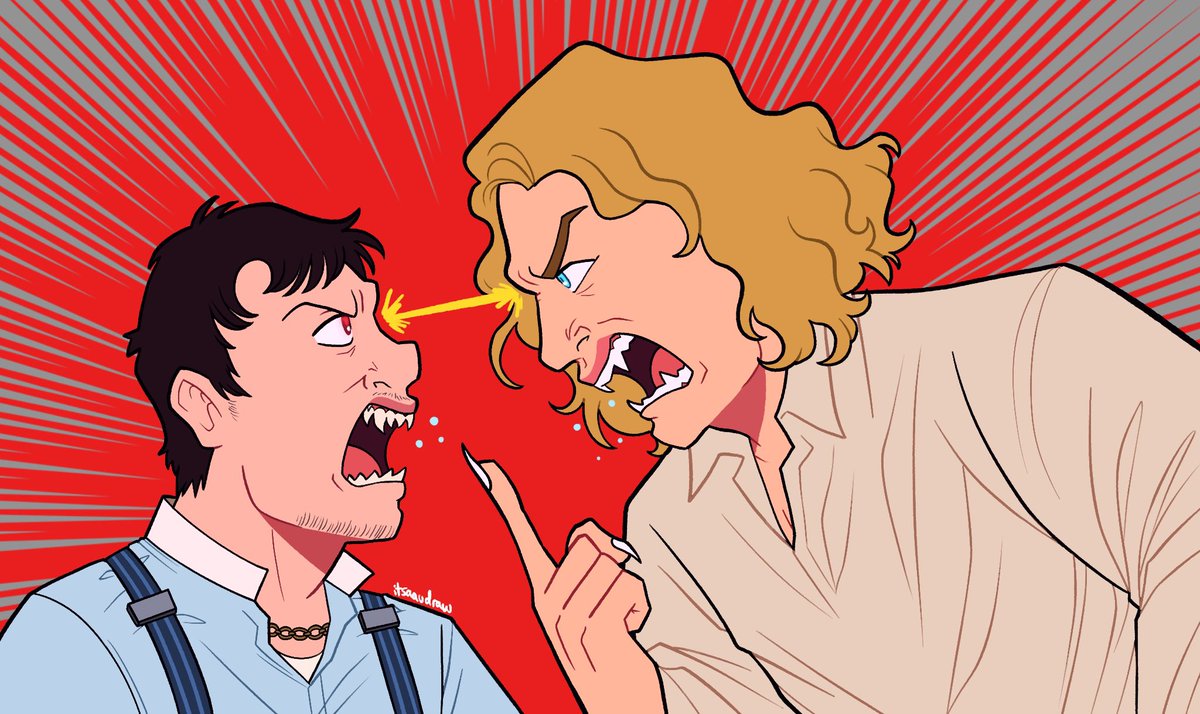 itsaaudraw's tweet photo. irish vamp vs french vamp 
#sinners #iwtv https://t.co/fHHiFqqQ66
