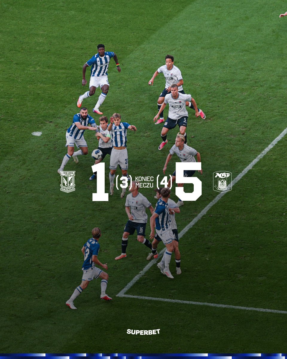 LechPoznan's tweet photo. Odpadamy z eliminacji Ligi Mistrzów. https://t.co/lgQxcFFXD2
