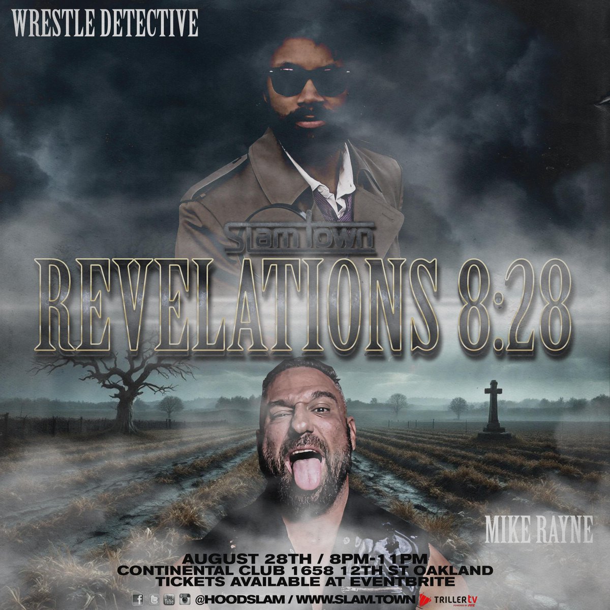 HOODSLAM's tweet photo. Former Mayor Mike Rayne returns at our next town festival! The Wrestle Detective has some questions for him
August 28 #Oakland
Continental Club
21+ π eventbrite
#SlamTown #Revelations828 https://t.co/FLlgQ0R1PY