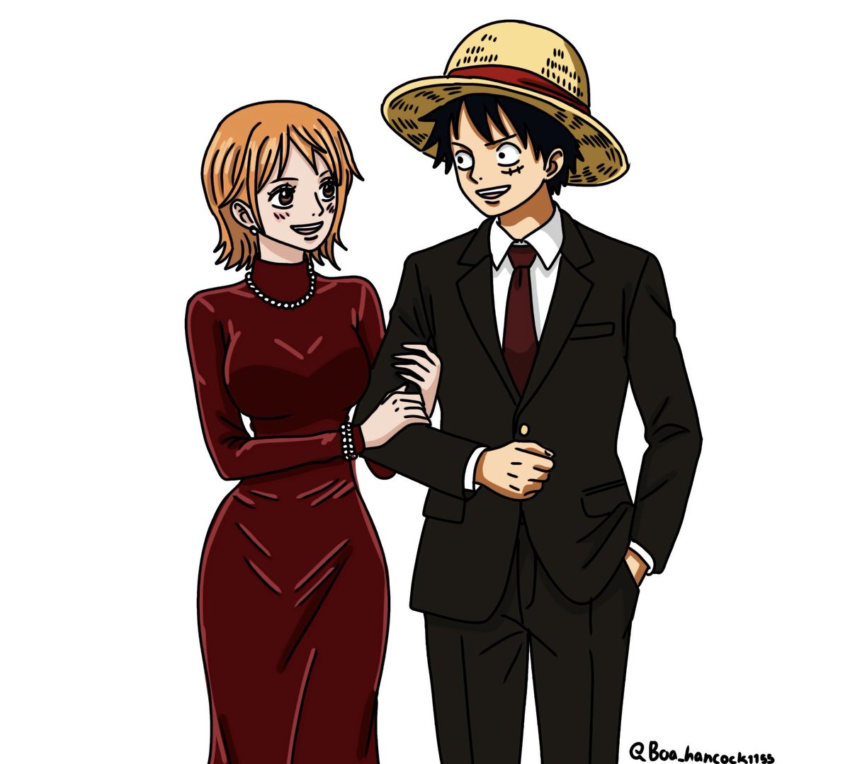 Boa_hancock1155's tweet photo. Luffy x Nami 
👒         🍊 https://t.co/VvOnihyjgH