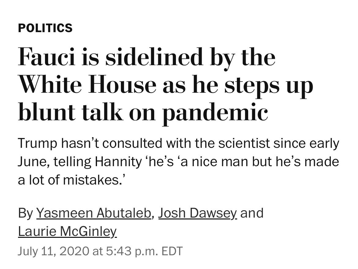 L08818's tweet photo. Jester Clown Dave Smith:

“Trump made Fauci the face of the pandemic response” 🫠

REALITY: 

“Trump Blocks Fauci”
“Fauci is Sidelined”
“Trump Adds Advisor to counter Fauci”
“Trump Trashes Fauci”

These are not smart people 🤡