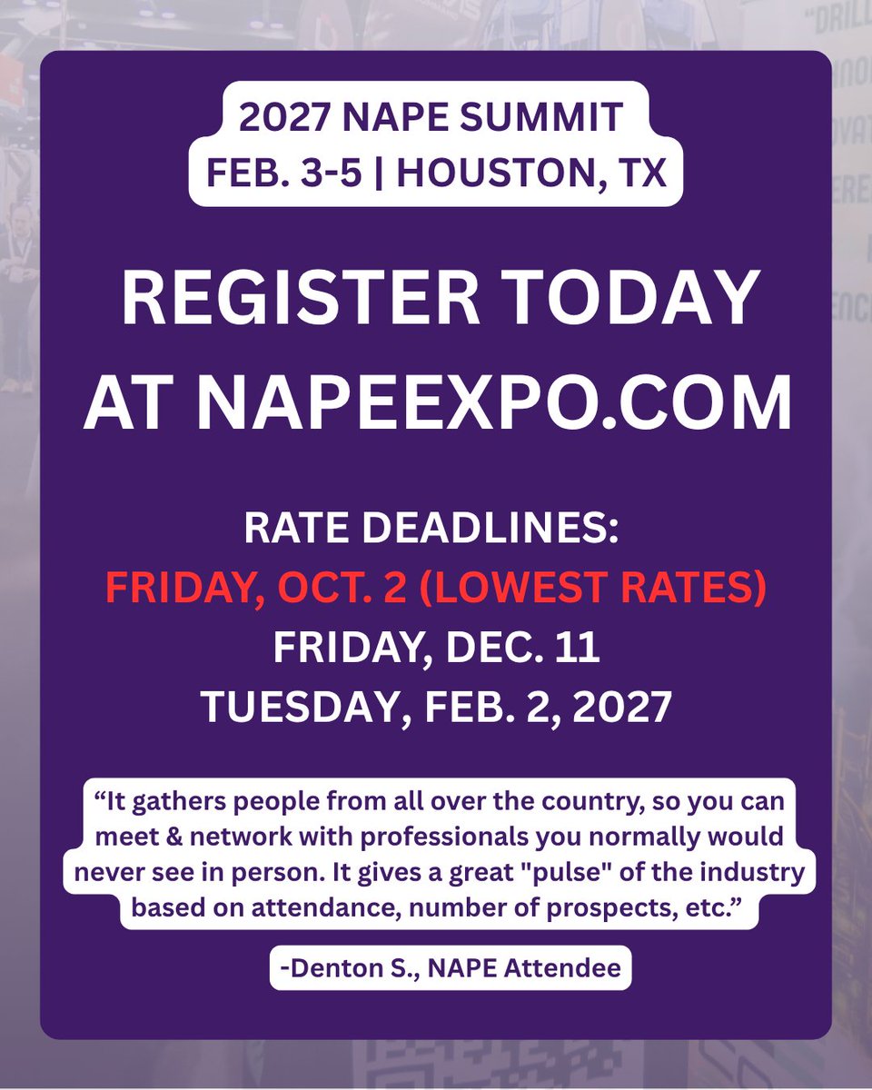 NAPE_Expo's tweet photo. 5. Students can now compete in a revamped case: the Switch Regional Competition — Americas presented by the AAPL Education Foundation & NAPE. The top 3 finishers will present at NAPE. The case is more achievable than ever before thanks to Switch Energy Alliance. Visit our site for more details.

Stay tuned for more info on all our NAPE Summit events! Register today https://t.co/cpUP7HjNNZ!

#EnergyForIndustry #WhereDealsHappen #TheNAPEExperience