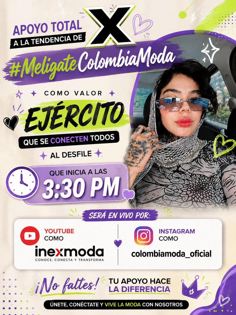 DianaCa51855517's tweet photo. Hay presencias que no pasan desapercibidas, la suya mezcla fuerza, sofisticación y una energía que transforma la pasarela. @meligate_ #MeliGateColombiaModa
COLECTIVO VALLECAUCANO
#PandillaGateX https://t.co/ohW2xfxeJq