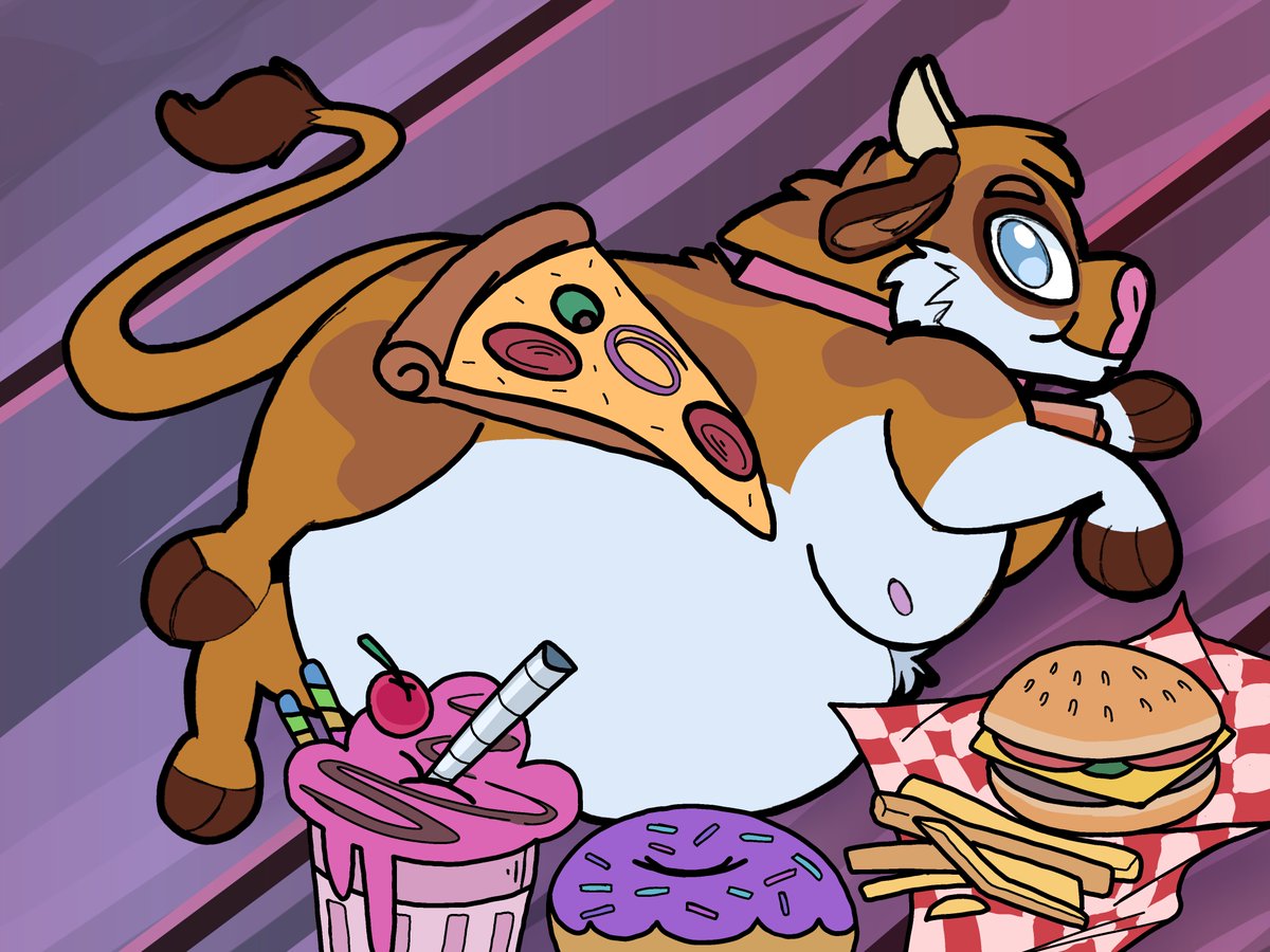 Bulgogithemoo's tweet photo. A fat cow is a Happy cow moooooooooo ❤️ https://t.co/KAA9662vZX