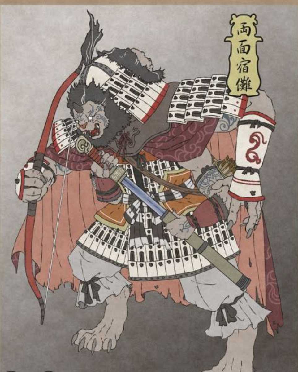 IAdeniran52456's tweet photo. my view : apart from the multiple body part, there is a little detail from Mythology sukuna to JJK sukuna with the "bows and arrows" representing Furnace flames (Fuga) &amp; the "sword" his cutting techniques
 even later in the Manga sukuna is said to be good at Archery https://t.co/fPTRtXkpqG