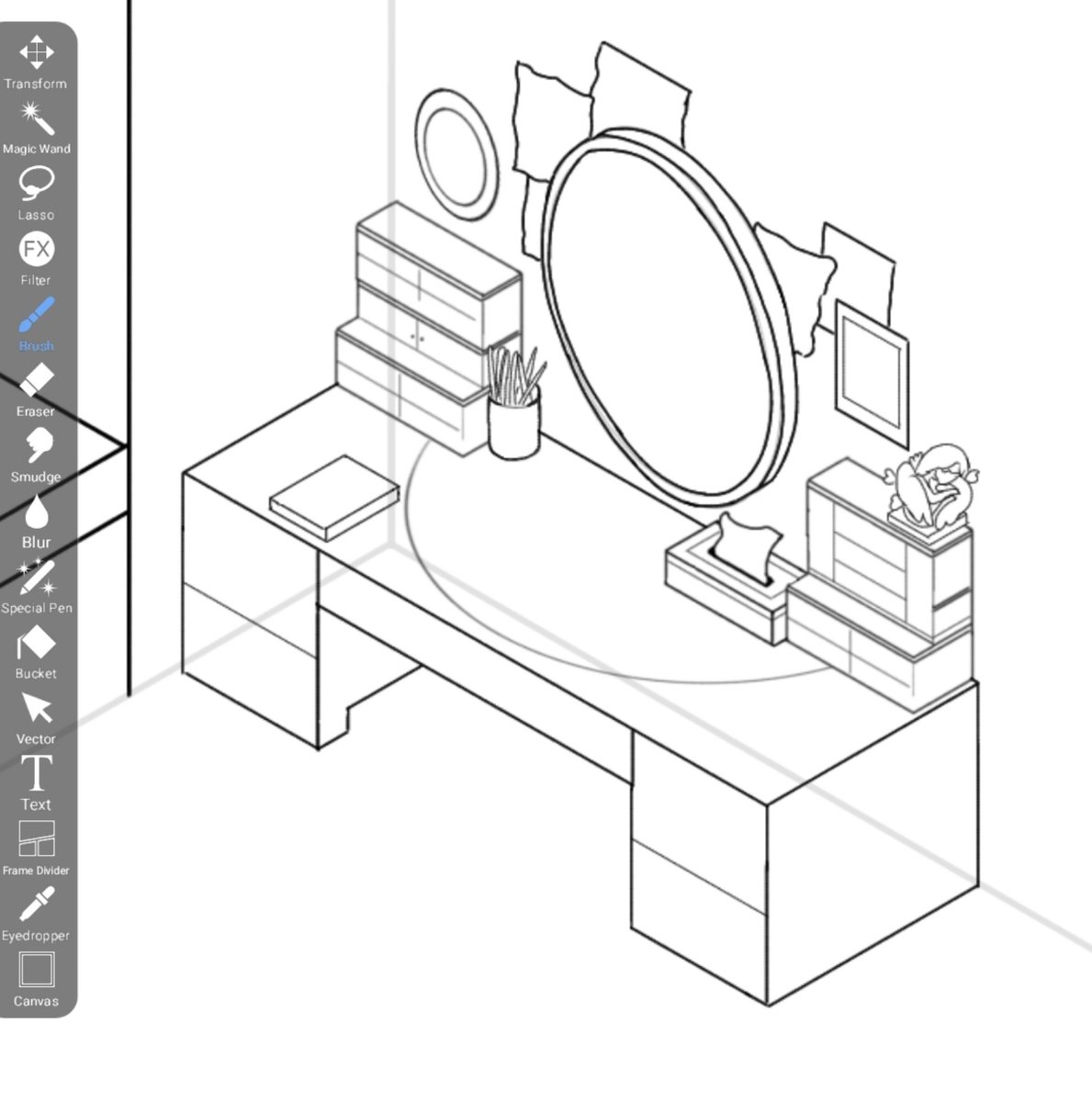torus_doodle's tweet photo. I drew desk, and desk so cute https://t.co/5OVl7OLepF