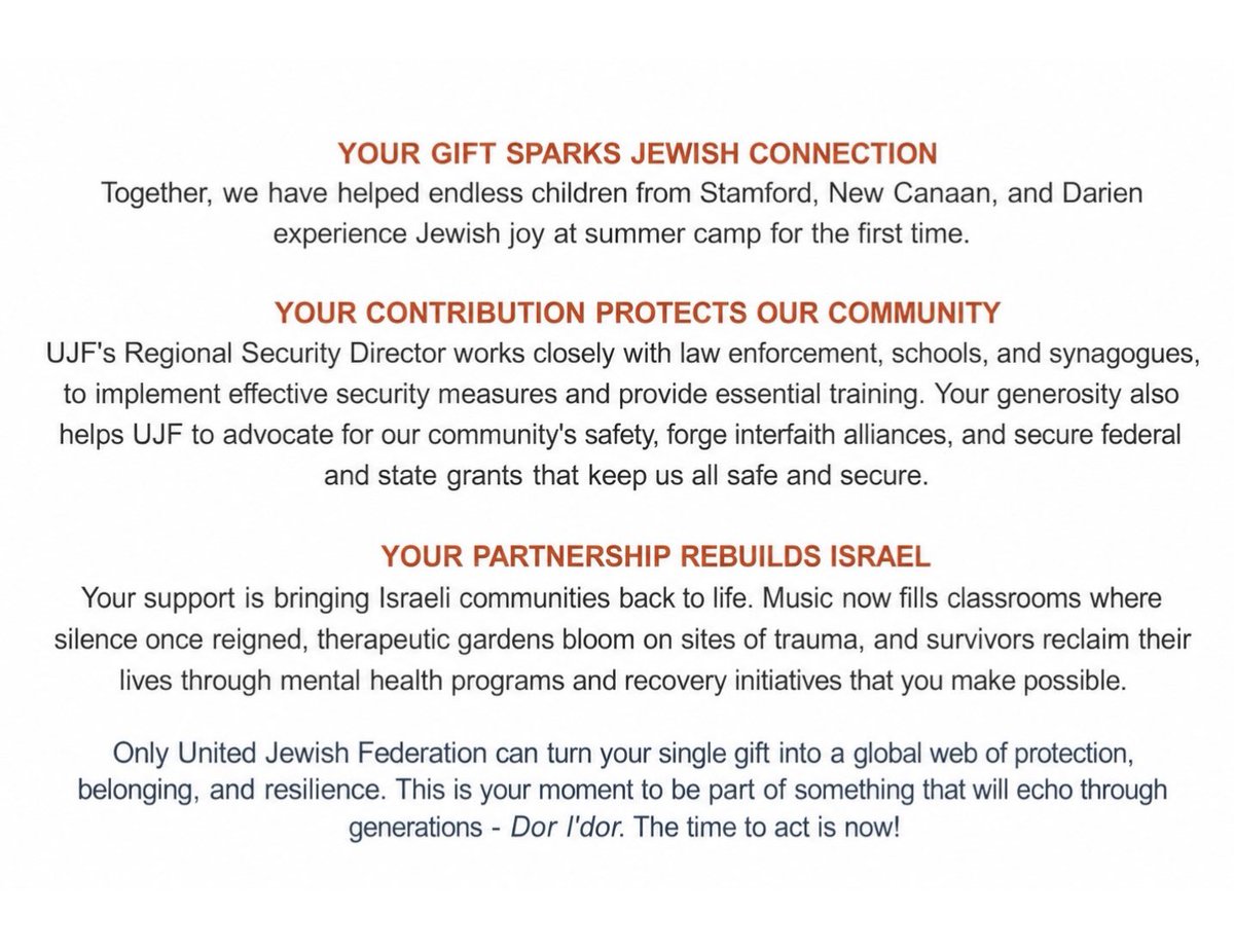 ujf_stamford's tweet photo. The 2026 #UJF Giving Book is here! 💙
See the difference your support makes and how, #AsOne, we’re building a stronger #Jewish community.
🔗 To make a gift, visit https://t.co/VS2gX1VFdm, or to make a pledge, visit https://t.co/zhxAcggRCn. https://t.co/MoMmWpDao6
