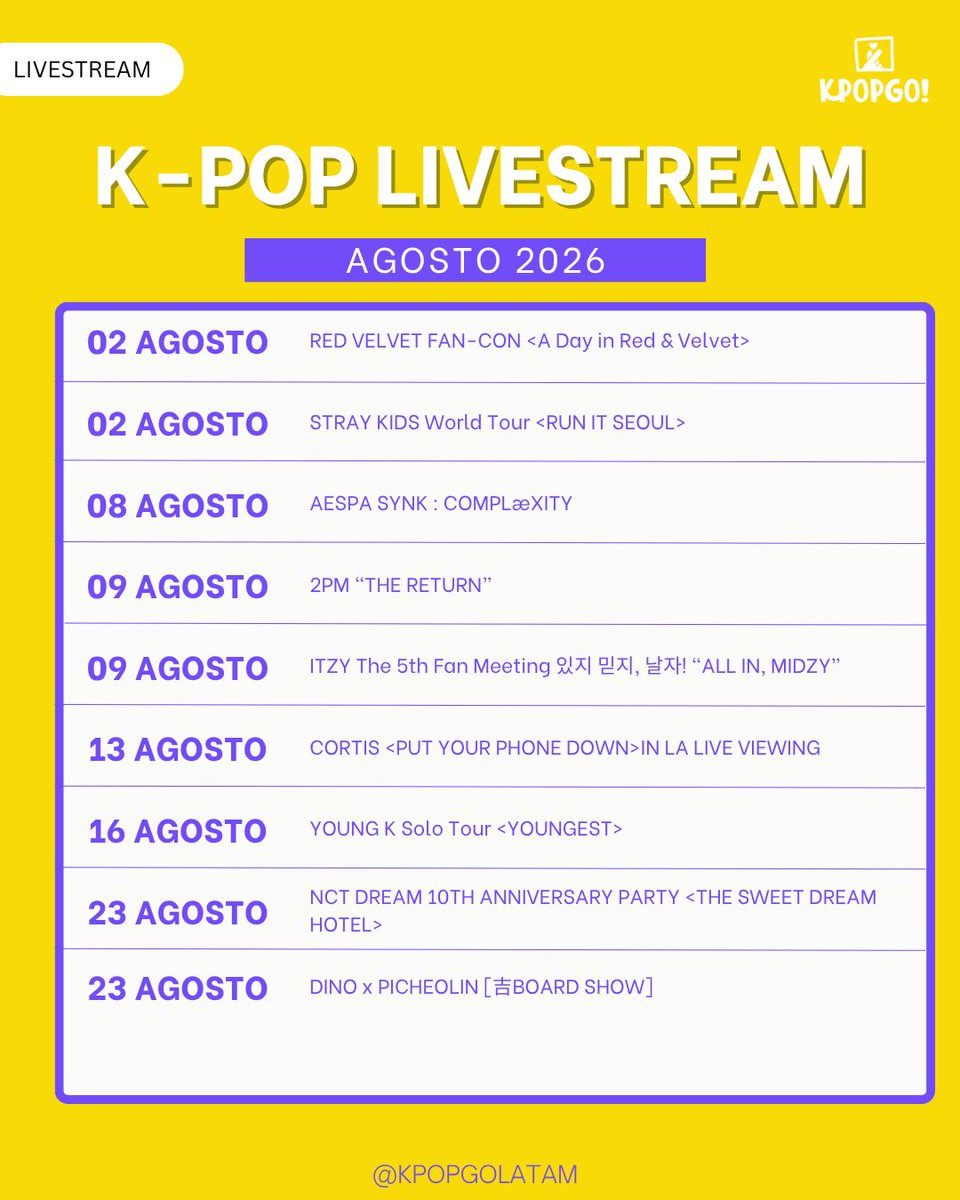 KPOPGO! | Eventos Kpop en Latam tweet media