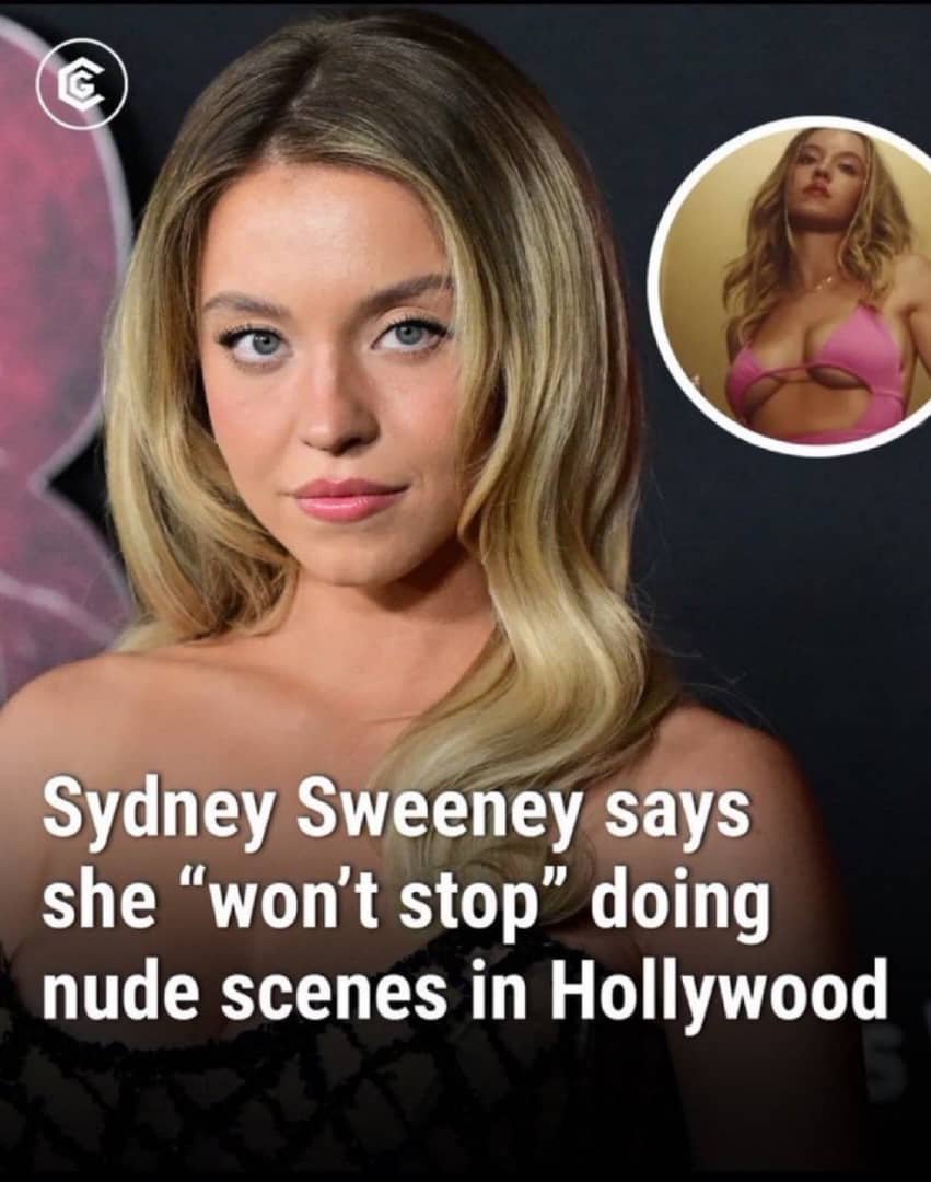 Themudlogger347's tweet photo. Sydney Sweeney when she was asked if she would stop... https://t.co/myADlVhmVa