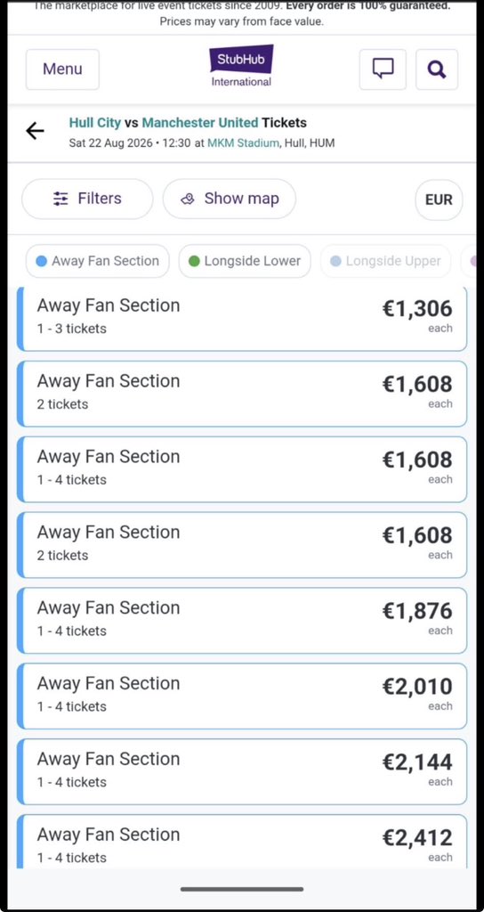 simon3677's tweet photo. @TraMufc @MU_ST @OhCheesesChrist You’d think given United’s rigid position in banning ST holders many of whom are long serving fans of the club for allegedly accessing multiple tickets accounts, you’d think they’d start looking closer to home to try &amp; explain how this can happen? https://t.co/796sGaJ8SL