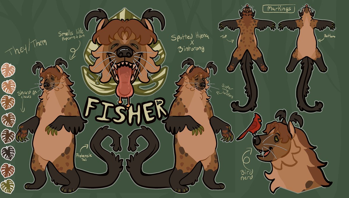 Fisher_tailz's tweet photo. @MartianNamedOwl Here's my sona! Thank you for the opertunity! ☺️🌿 https://t.co/6HUfn3iDnZ