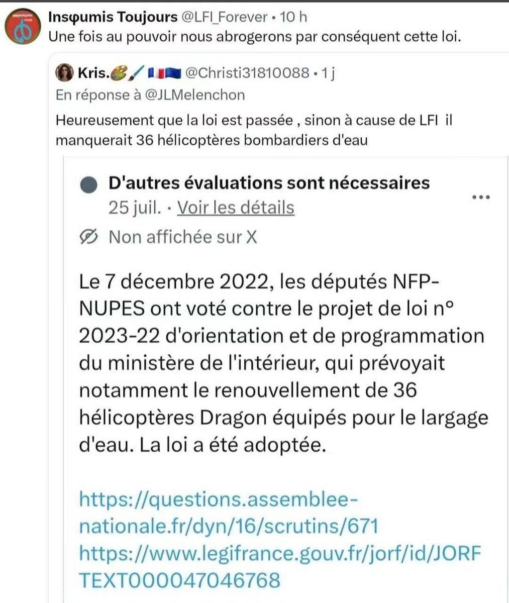 Coraboy49's tweet photo. @marinetondelier Peut-être que ça lui évite juste de perdre du temps dans des débats stériles, des actions contre productives, ou écouter les complaintes des pyromanes à l'origine même de ce désastre ? Allez savoir... 🤔 https://t.co/AlU75NjuWQ