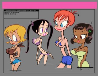 McKimsonfan's tweet photo. Para ser un estilo considerado "feo" o "asqueroso" las mujeres de Spumco eran bastante bonitas https://t.co/ZMsvfeE1fB