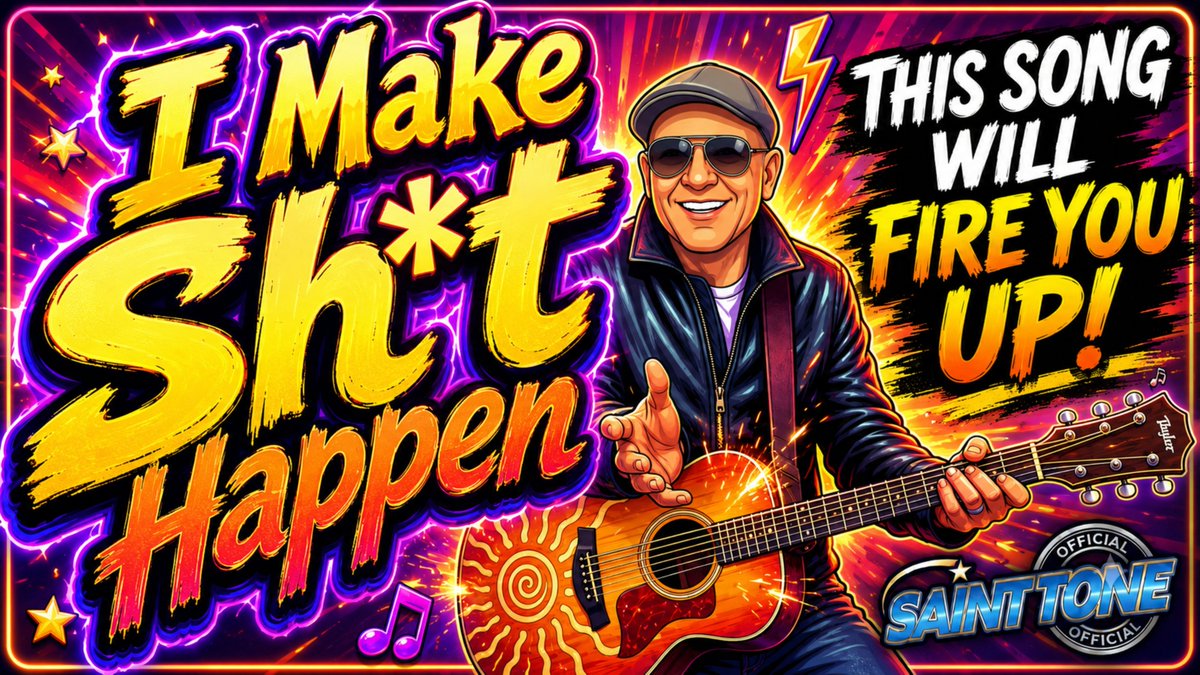 SaintTone's tweet photo. 📷 NEW VIDEO OUT NOW! 📷
My brand-new video for “I Make Sh*t Happen” is LIVE! 📷📷
https://t.co/ysIW76vIJJ
Funky, upbeat, and guaranteed to fire you up! This song is all about getting off the sidelines, believing in yourself, and making things happen! https://t.co/1MIfPt71SS