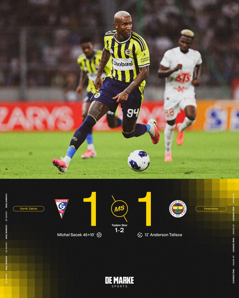 demarkesports's tweet photo. Fenerbahçe Polonya'dan turla döndü.

Sarı-lacivertliler, Şampiyonlar Ligi 3. Ön Eleme Turu'nda Sturm Graz ile karşılaşacak. https://t.co/JcgtyivLBt