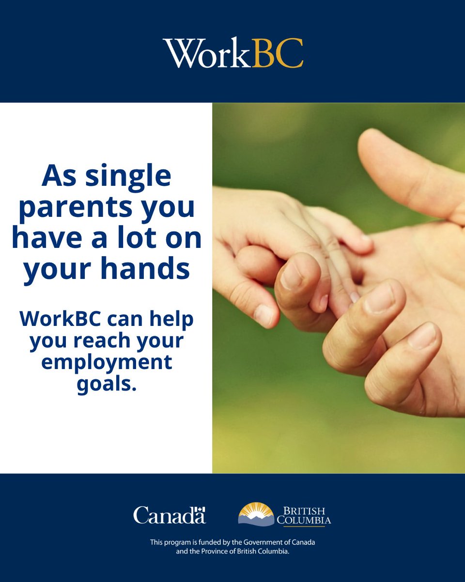 WorkBC's tweet photo. Balancing family and career goals as a single parent can be challenging. You’re not alone—learn how WorkBC has helped others like you:
https://t.co/KXDNgKlvOR
#WorkBC #SingleParents #EmploymentServices #SingleParentEmployment #SingleParentSupport #WorkBCCentre https://t.co/FCtdR5MIV0