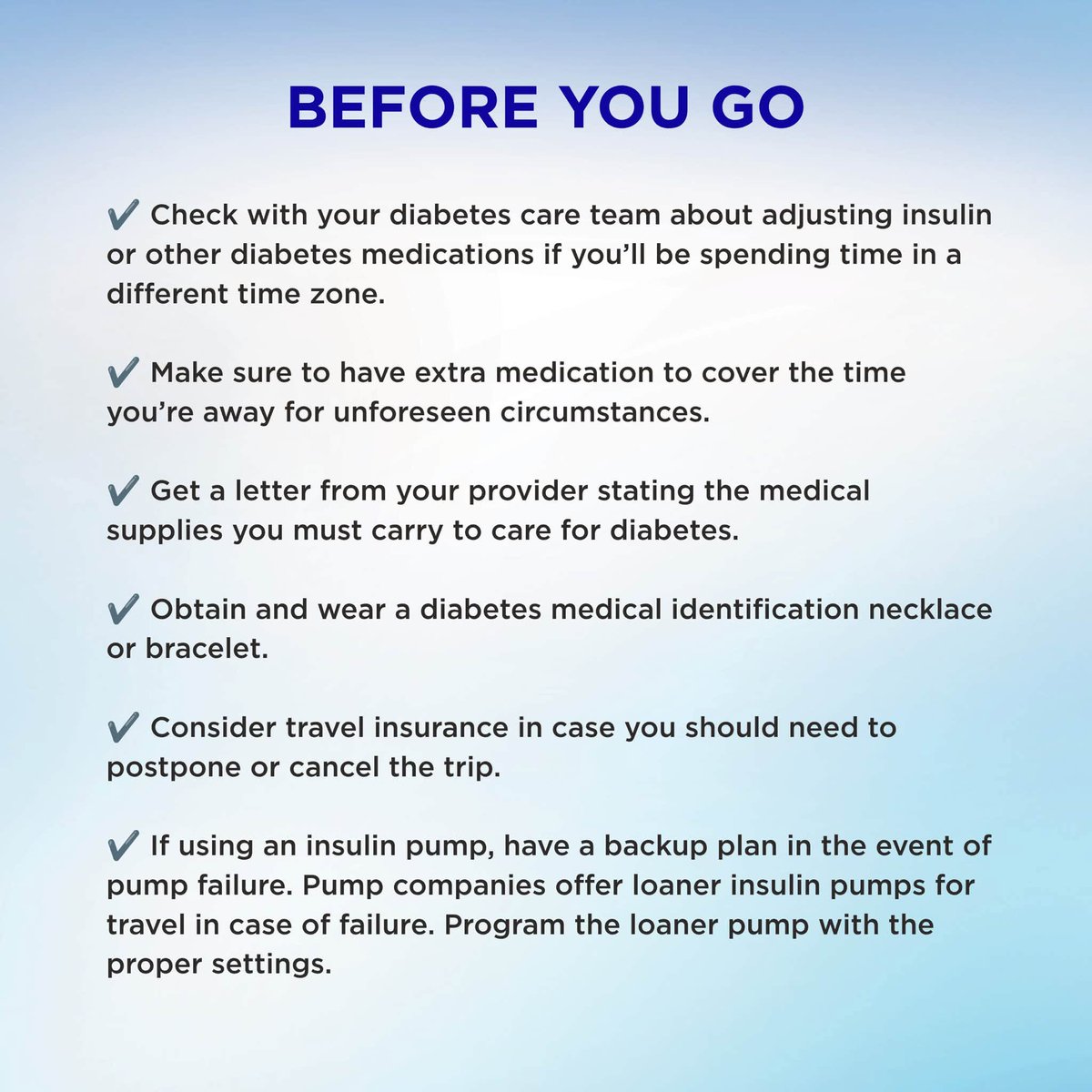 umassmemorial's tweet photo. How can you make traveling with diabetes easier and more enjoyable? We've got you covered with tips from our experts.

Learn more about our Diabetes Center of Excellence at https://t.co/xKk7SMyTo3 or call to schedule an appointment at 508-334-3206. (Click through to read more.) https://t.co/f5EFwQfwTU