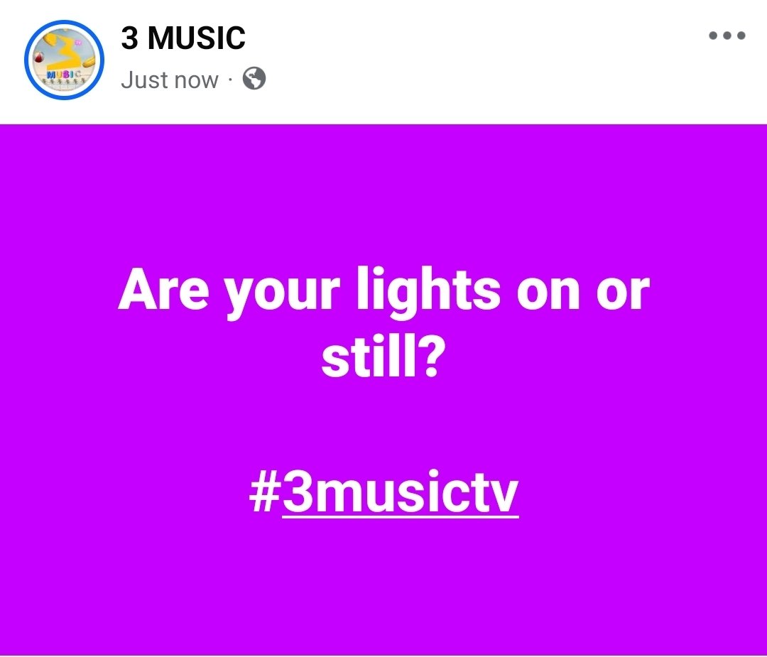 3musicnetworks's tweet photo. Are your lights on or still?

#3musictv https://t.co/56eIAFBYTC