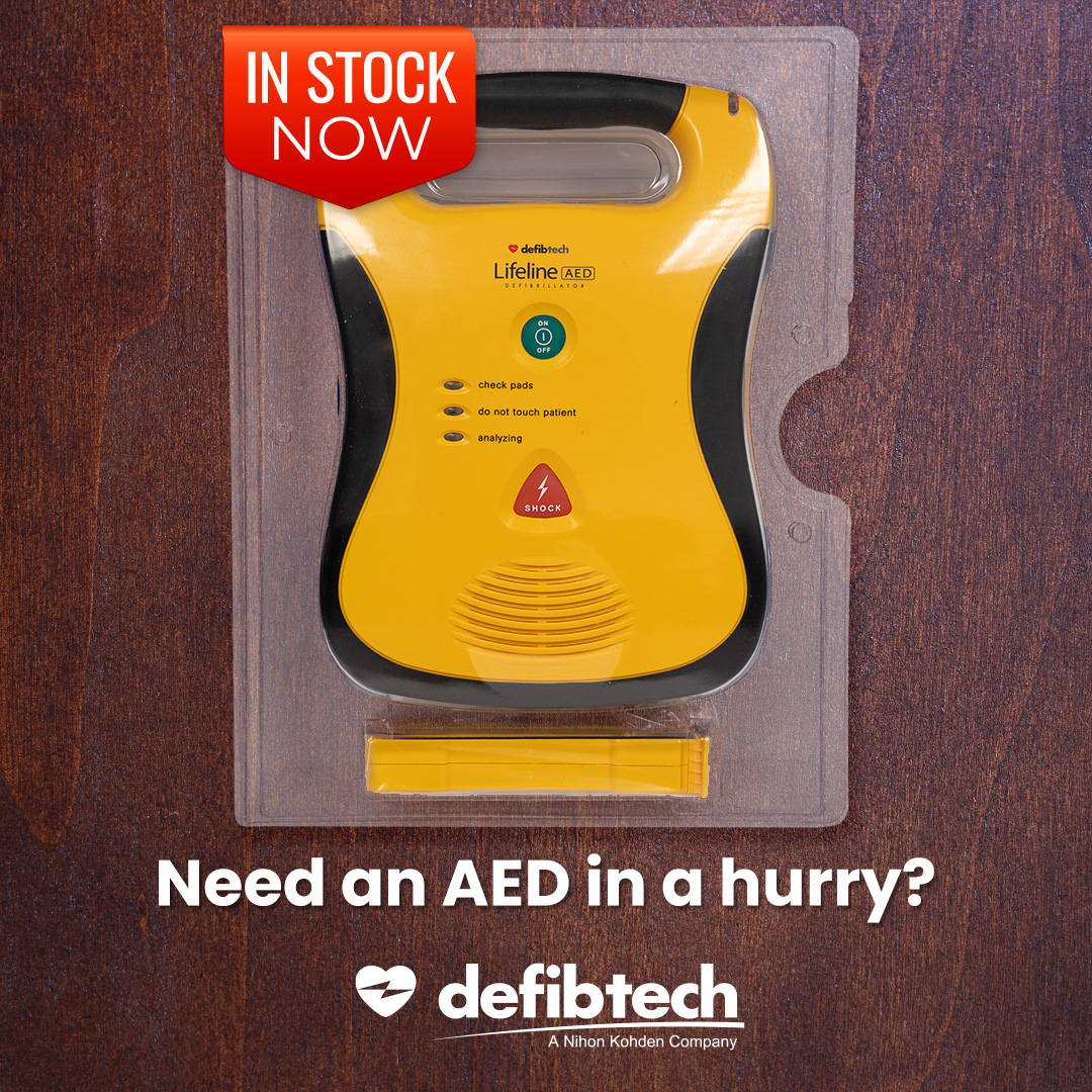 DefibtechLLC's tweet photo. Need an AED in a hurry? We've got you covered. Lifeline AEDs are available with quick shipping from our network of expert distributors. 📦

Contact us: https://t.co/tfOeyIIZ6w

#EmergencyResponse #QuickShipping #HeartSafety https://t.co/4x9ryHxSzi