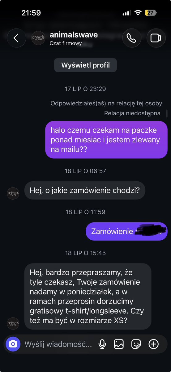 majlovrah's tweet photo. Takie tam ponad pultorej miesiąca czekam sobie se sobiutko na zamuwienie z polskiej marki ✌️🙄🤞 https://t.co/PneqS2exMh