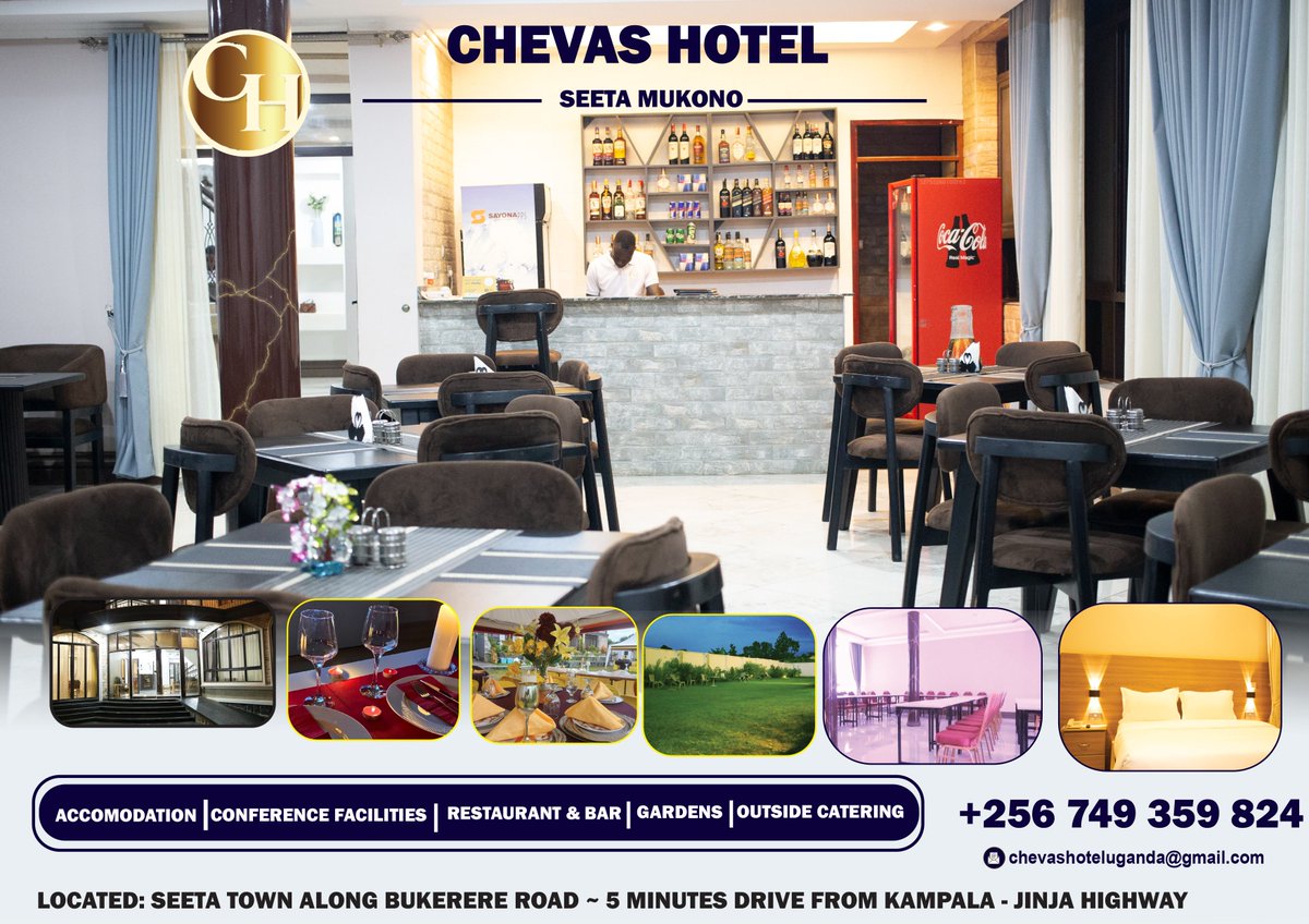 chevashotel2's tweet photo. #Chevashotel || #HomeAwayFromHomes || #ComfortMeetsElegance || book your stay via 0749 359824 #WeAreopen
@SeetaClub @UOXUganda @CaoMukono89852 https://t.co/SFKv7zyc6y