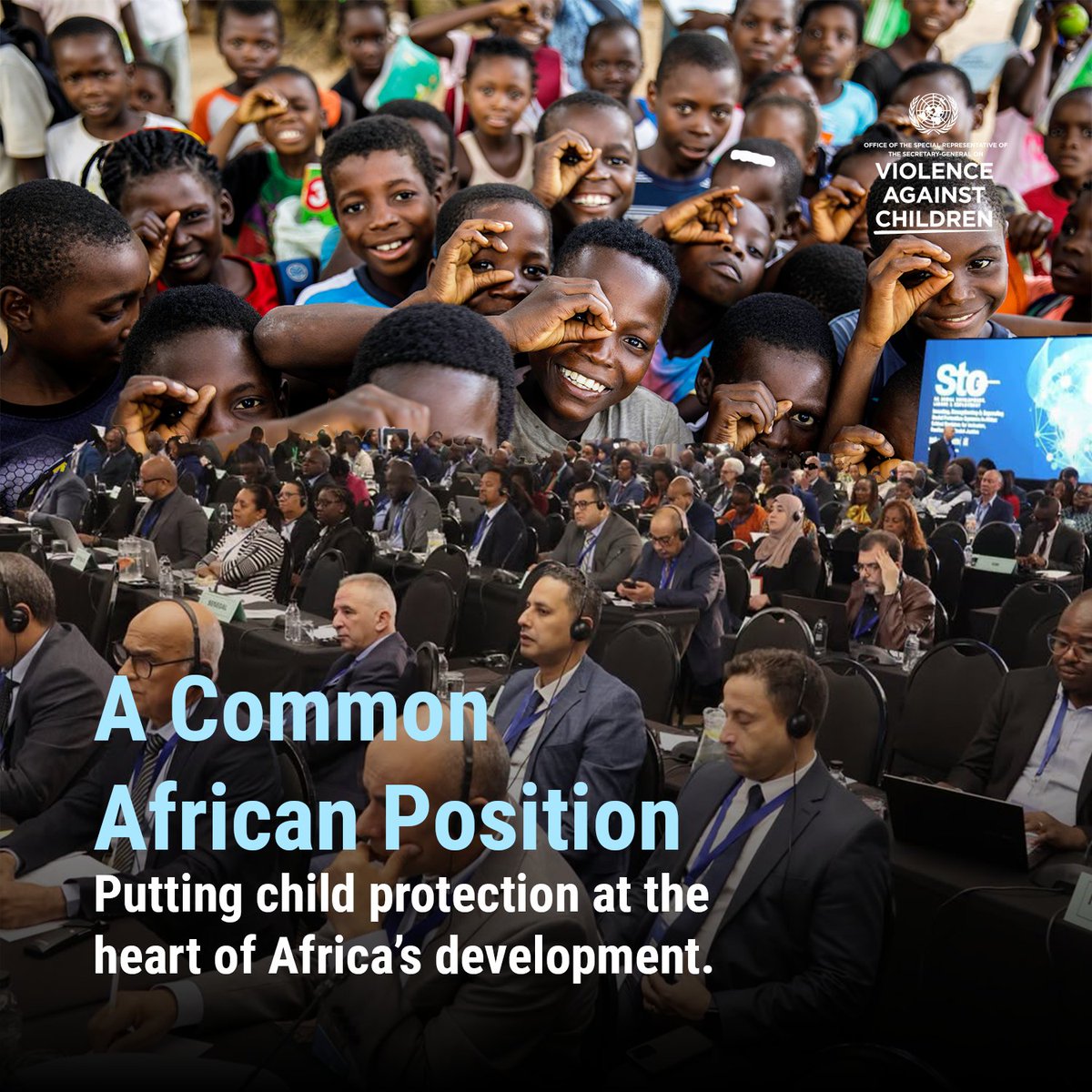UN_EndViolence's tweet photo. A historic milestone for Africaโs children!
The adoption of the Common African Position on ending violence against children puts child protection at the heart of Africaโ s development.
This is a crucial step forward for #Agenda2040 and #Agenda2063.
#EndViolence #STCSDLE6 https://t.co/ifl3Dv618U
