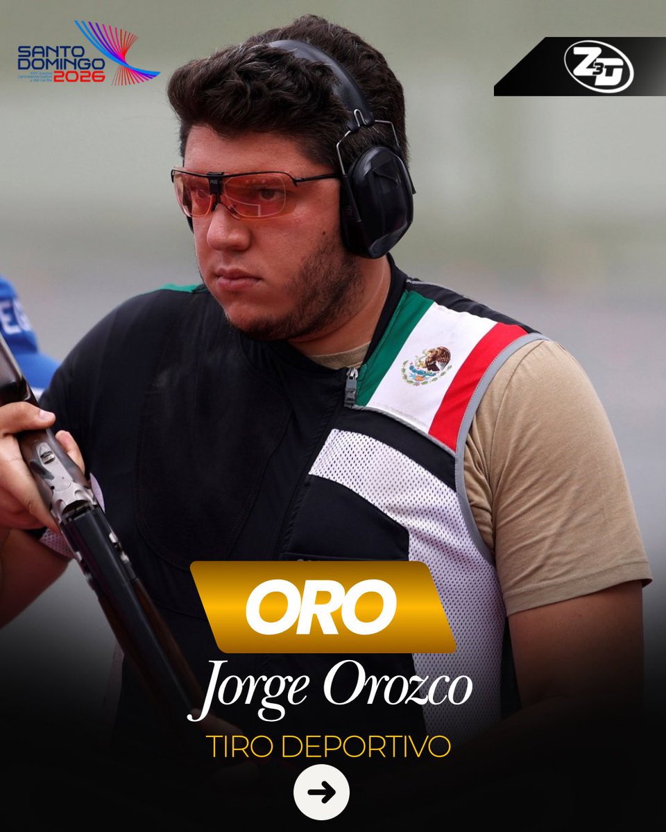 Zona3Deportes's tweet photo. #Zona3Deportes|¡Otro Oro para México!🇲🇽 ✅

Jorge Orozco, se proclamó como campeón centrocaribeño en la prueba de Trap del Tiro Deportivo. 🔫🏅

Superó en la final al medallista de bronce en París 2024, Jean Brol de Guatemala. 🇬🇹 

📸RRSS https://t.co/gAfWylu4yG