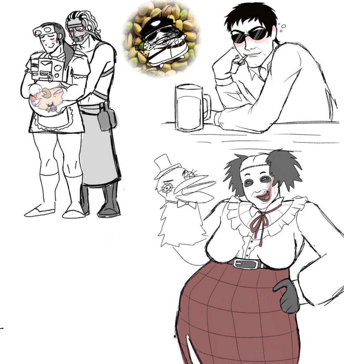 burger_d0's tweet photo. some sketches yuppe
#theoutlasttrials #heavyrain #reddeadredemption2 #residentevil #albertwesker (fem) https://t.co/s4Dy9pHBXV