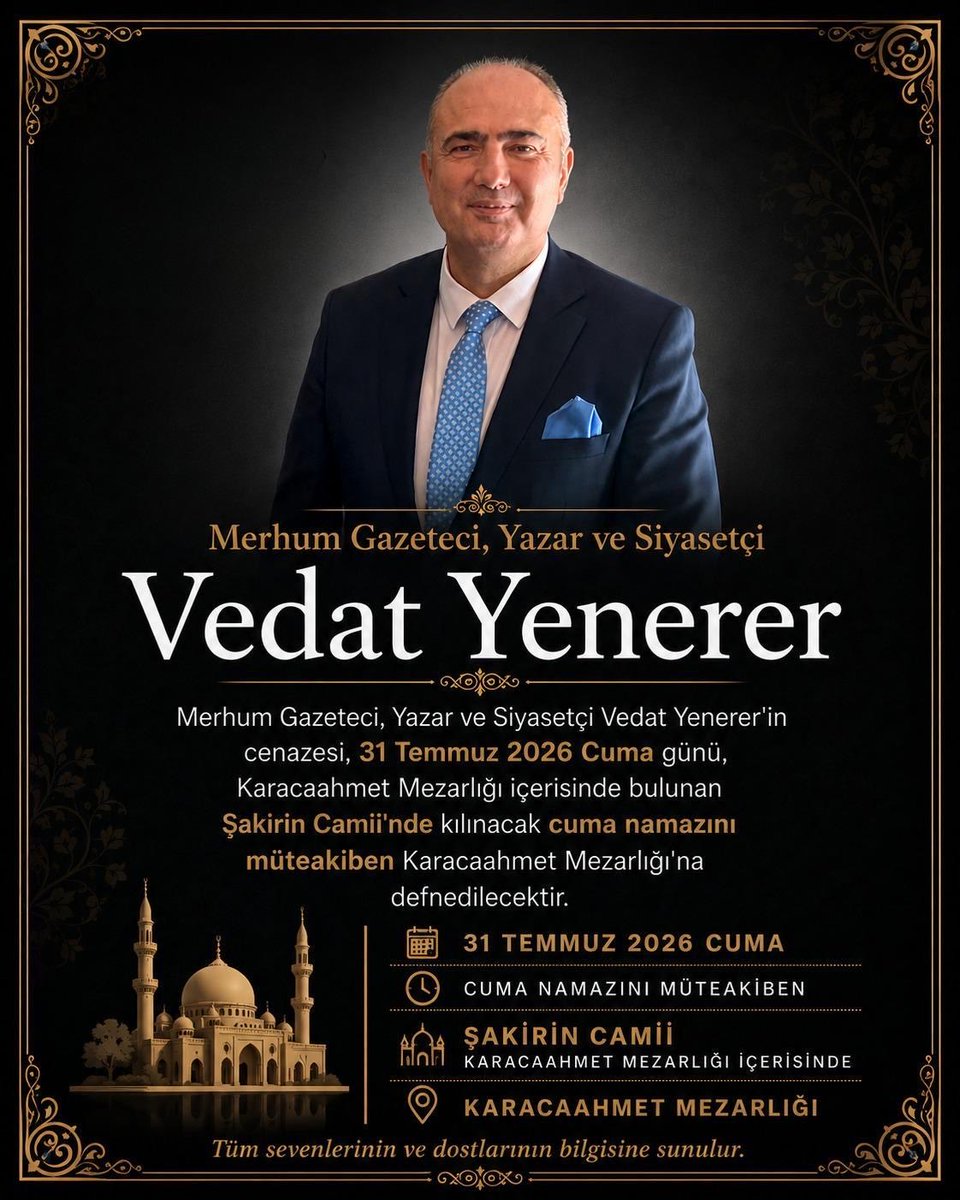 SerapMAR's tweet photo. Koca yürekli Adam gibi Adam canım Vedat,
Son ana kadar kalbinin yeniden atması için dualar ettim…
Seni, son nefesime kadar özleyeceğim…
Yattığın yer seni incitmesin.
İnsan meğer en çok, “Bir daha sesini duyamayacağını” öğrendiği anda yıkılıyormuş… https://t.co/vfe8b958yg