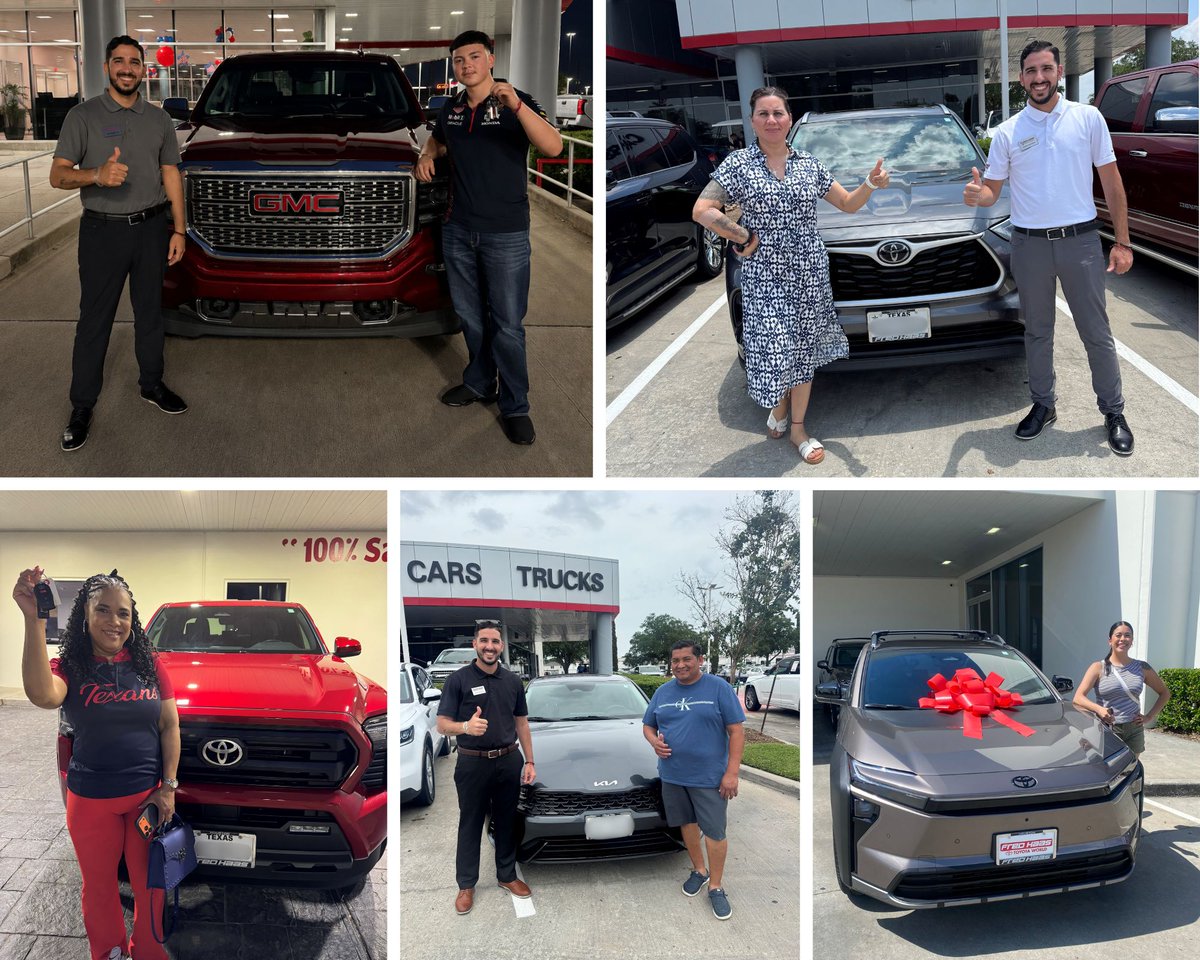 fredhaastoyota's tweet photo. ☀️ Sunshine and new rides go hand in hand! Your continuous support never fails to brighten our day. Congratulations: Barbara T., Emmanuel F.R., Juana S.R., Keven R., Kevin V., Luz V., Mario M., Meyling A.A., Mitzy H., and Vicente A.J! 🎉 #HappyCustomers #Houston #SpringTX https://t.co/j6q4ghZdCZ