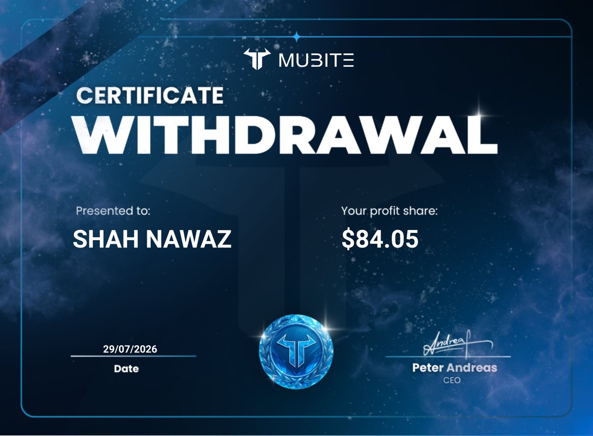 sonotechxyz1's tweet photo. ~ First payout received within few hours  ✅

~ Proof over promises by 💜 
@MUBITE_COM 
@andreascrypto_ . https://t.co/tm0LJzLwo9