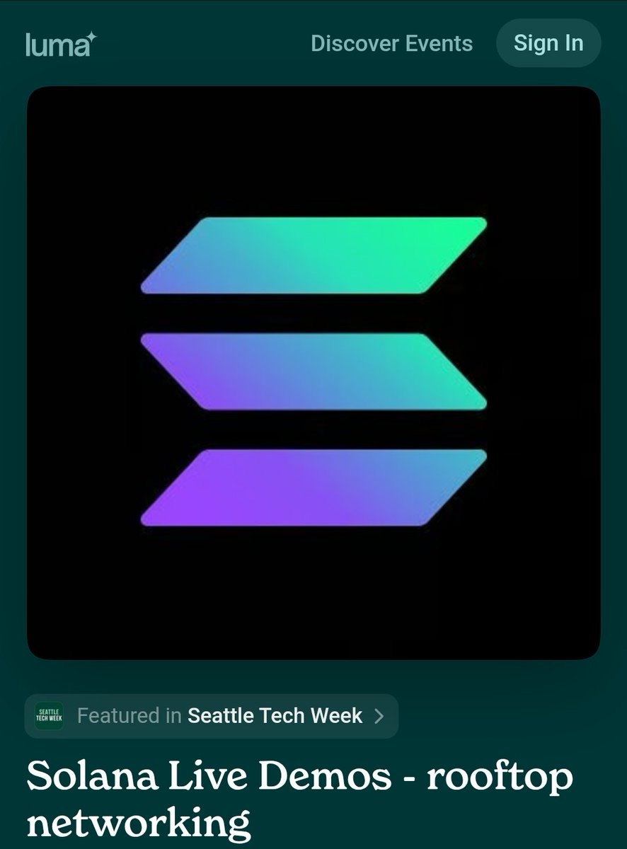 r3plic4nt206's tweet photo. For me #SeattleTechWeek kicks off tonight with some @solana networking
You know I'm gonna r3p the @WaveWarZ community \m/ https://t.co/7FbeSFjwKK