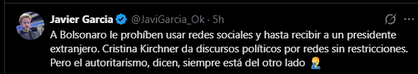 Gabrielaivy66's tweet photo. Bolsonaro está preso por armar un golpe de Estado, a Cristina la metieron presa por algo que ella no hizo y no estaba al tanto https://t.co/KEicUJu3oB