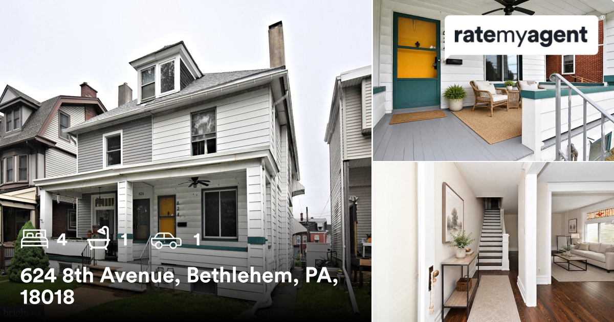 KellyACorda's tweet photo. 🛌 4 🛀 1 🚘 1
📍 624 8th Avenue, Bethlehem, PA, 18018

My latest sale on RateMyAgent.

https://t.co/U979RFjSvA

...
#ratemyagent #realestate #Realty_ONE_Group_Restore__Collegeville https://t.co/ebN66x1MZ6