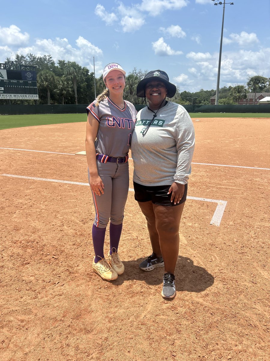 madisiders18's tweet photo. Had a great time at the Pitchers and Catchers Camp at Stetson today. I got lots of good feedback and always love the time here! @StetsonSoftball @CoachAmanda27 https://t.co/hPO7gJMn9B