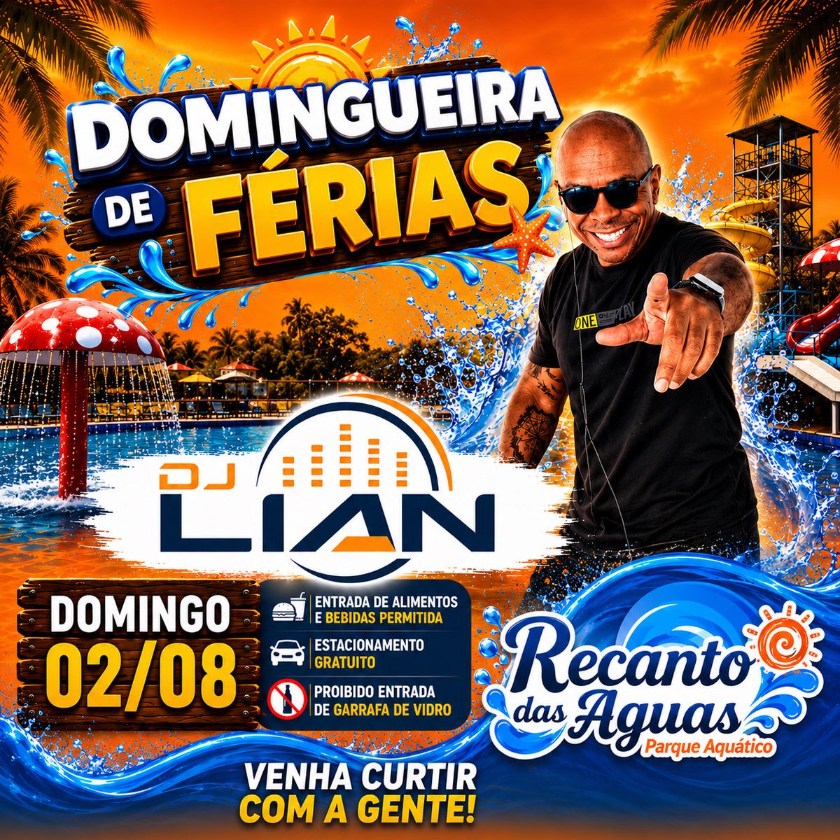 Clube_rda's tweet photo. Neste DOMINGO 02/08 tem a DOMINGUEIRA DE FÉRIAS com DJ LIAN no palco das piscinas. 

Aproveitem as FÉRIAS e o CALOR 🔥🔥 https://t.co/gJeoZ73PZS