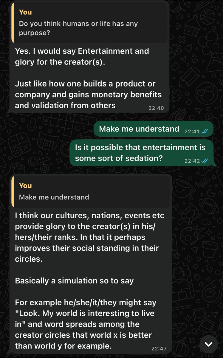 MaxMugambim's tweet photo. What do you guys think? 

We are discussing the mystery of existence. https://t.co/4Yr28gYmFM
