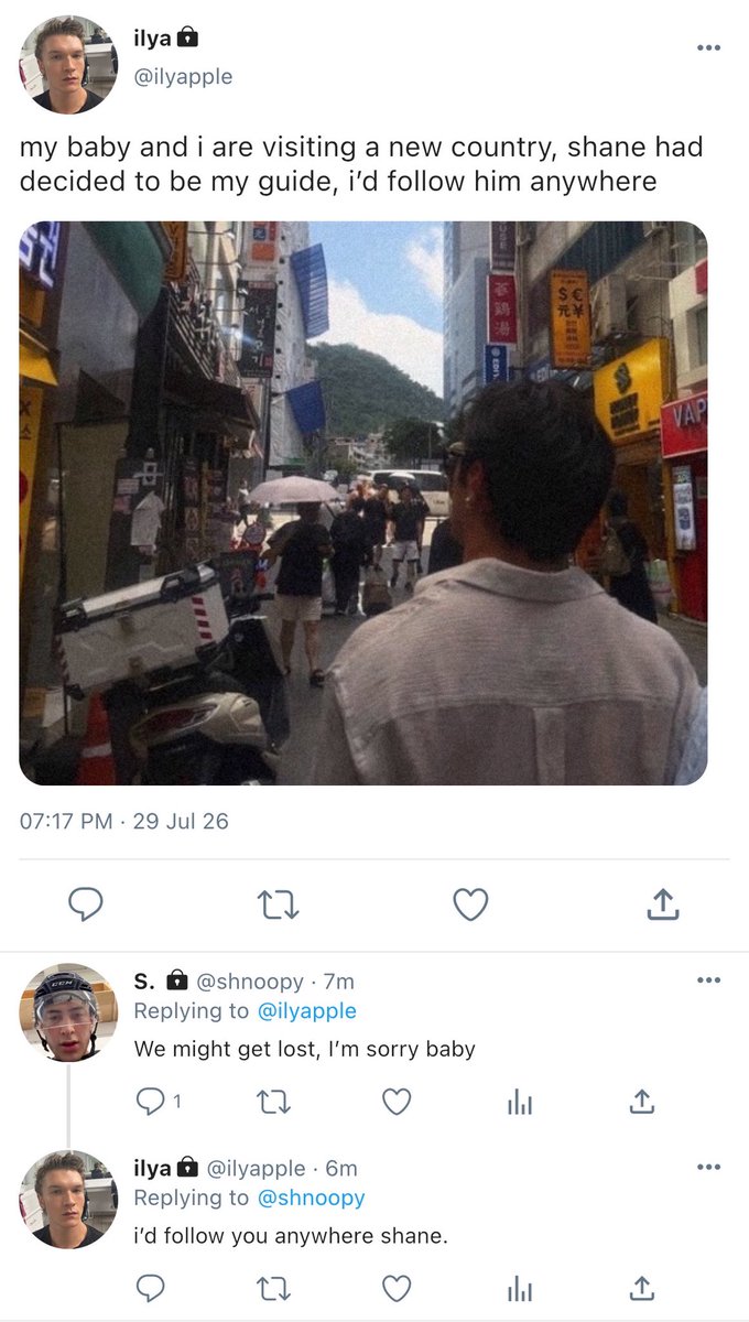 mintyhollander's tweet photo. #hollanov one tweet smau

ilya loves korea but he loves shane even more https://t.co/OI8UvcAUTR
