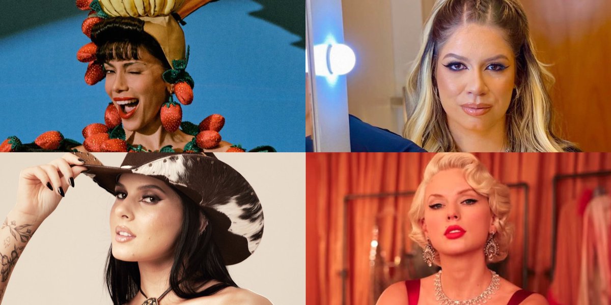 bchartsnet's tweet photo. 🇧🇷 Artistas femininas que estão presentes no Top 100 Artists do Spotify Brasil (28/07/26)

#4. Anitta (-1)
#25. Marília Mendonça (-1)
#39. Ana Castela (+1)
#49. Taylor Swift (+4)
#51. Mariana Fagundes (+1)
#52. Simone Mendes (+6)
#62. Ariana Grande (+5)
#69. Julliany Souza (+4)
#73. Rihanna (+6)
#76. Maiara & Maraisa (+28)
#93. Shakira (+3)
#95. ANAVITÓRIA (+2)
#96. LUDMILLA (=)
#100. Lana Del Rey (+2)