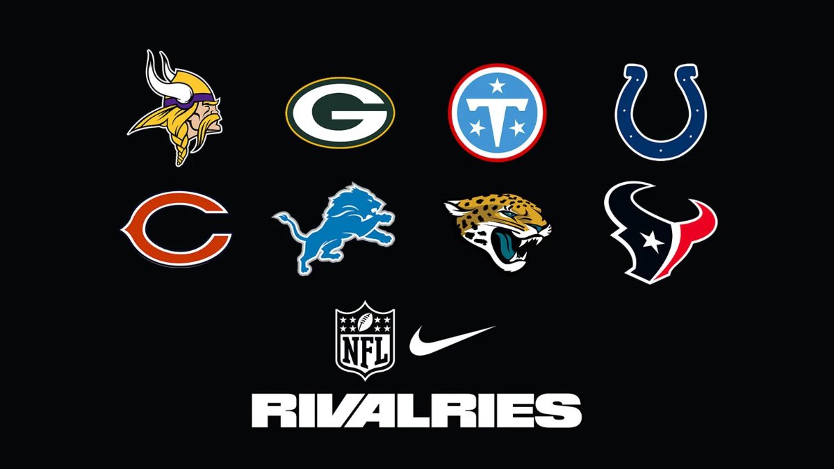 AndrewMLind's tweet photo. According to multiple sources, the NFL will unveil new Nike "Rivalries" uniforms for the eight teams in the AFC South and NFC North on Aug. 25: https://t.co/n1rTlreEiR https://t.co/QacpGojbe4